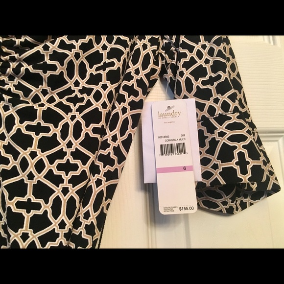 NWT Laundry by Shelli Segal Shirt Dress, Size 6 - Picture 3 of 4